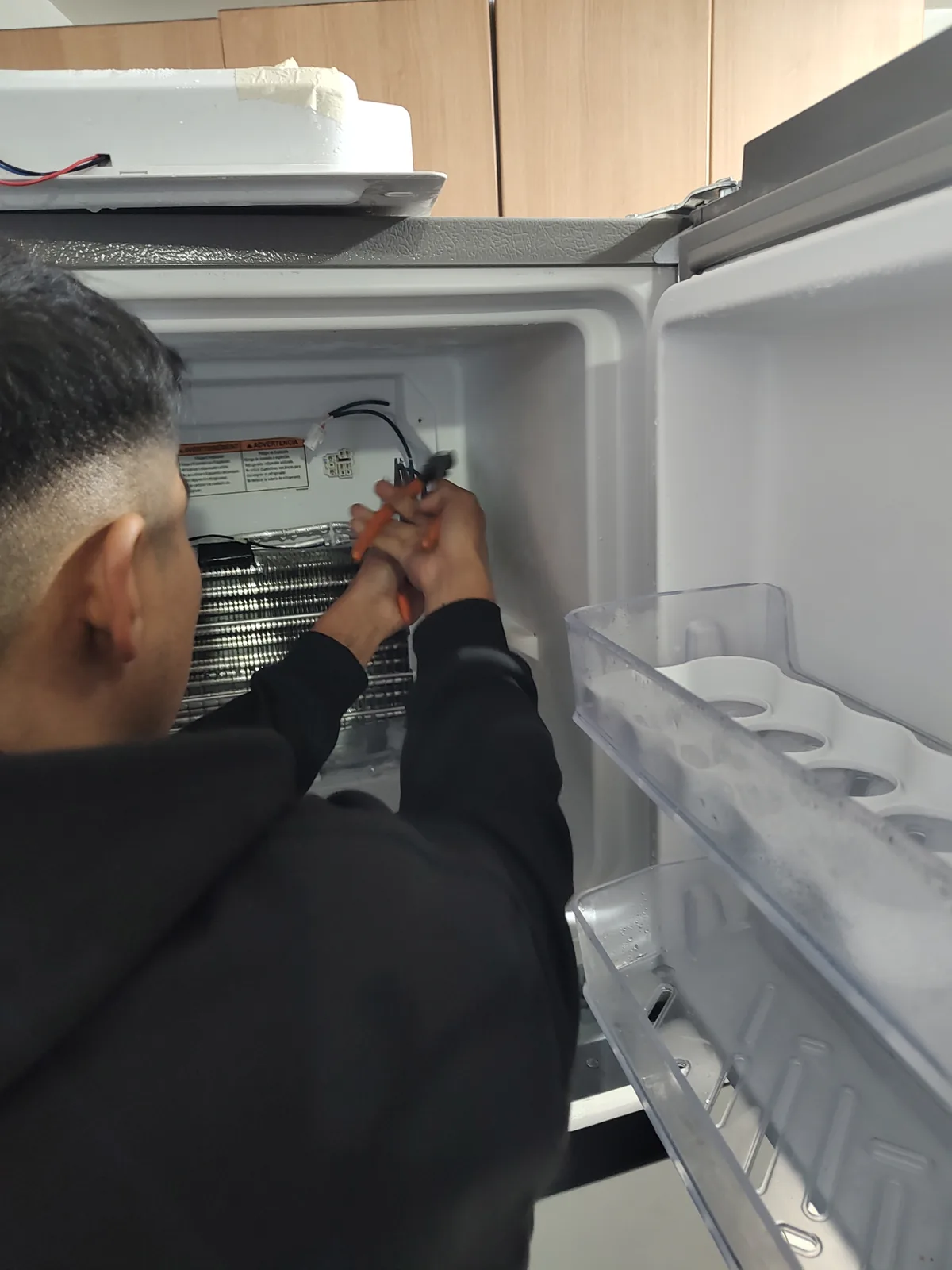 Reparación de lavadora completada